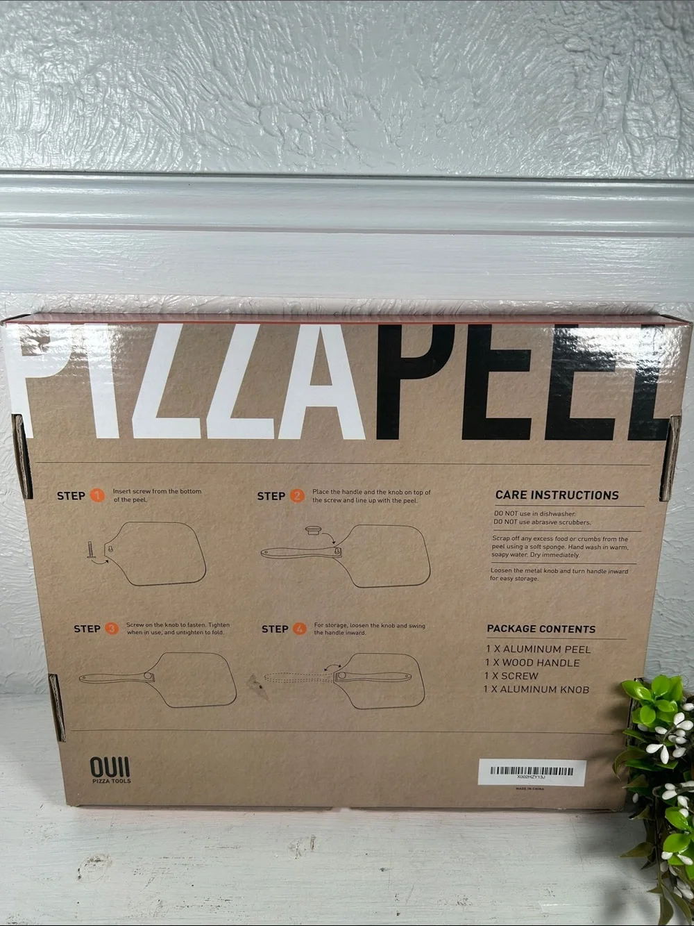 Ouii Aluminum Pizza Peel NWTB Pizza Grill Griddle Oven Tool Pizza Spatula